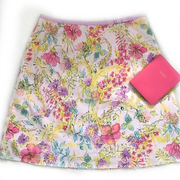 Rafaella Dresses & Skirts - Rafaella Multi Colored Floral Bouquet Skirt
